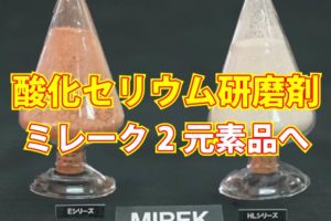 酸化セリウム研磨材 ミレーク™2元素品へ